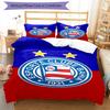 Bahia Fc Crest Emblem Printed Pattern Duvet Cover Set – Includes 1 Duvet Cover and 2 Matching Pillowcases Bedroom Decor Christmas Gifts