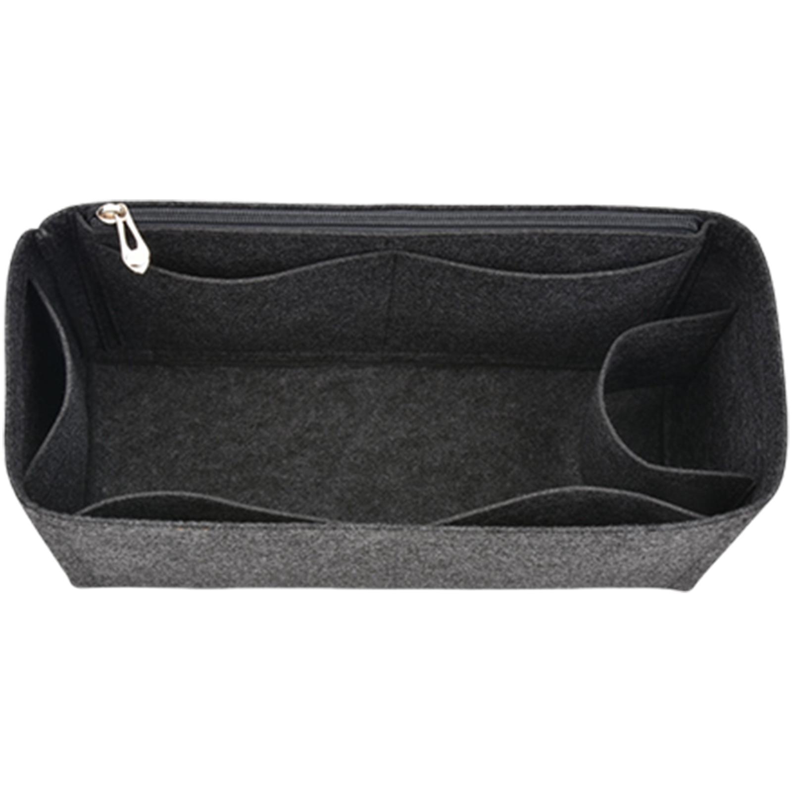 

Багатофункціональна сумка-органайзер з фетру з металевою застібкою-блискавкою для легкого зберігання, вставка-органайзер для гаманця, внутрішня кишеня для сумки 9