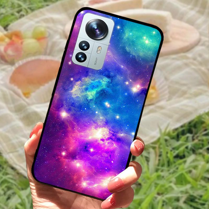 For Xiaomi Mi 12 Case 12X 12S Soft Silicone Cartoon Painted Phone Cover For Xiaomi 12 Pro Case 12S PRO Shockproof Coques Bumper