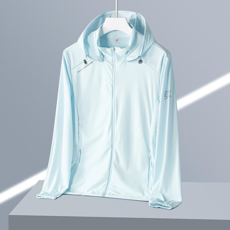 Summer light ice silk sunscreen clothing men's UPF10 + breathable cycling fishing skin clothing outdoor sports jacket women
