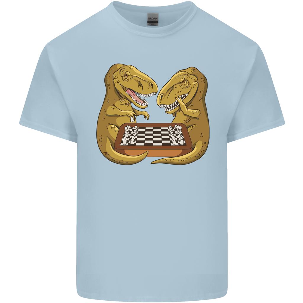 Chess TRex Dinosaur Unisexs Light Cotton TShirt