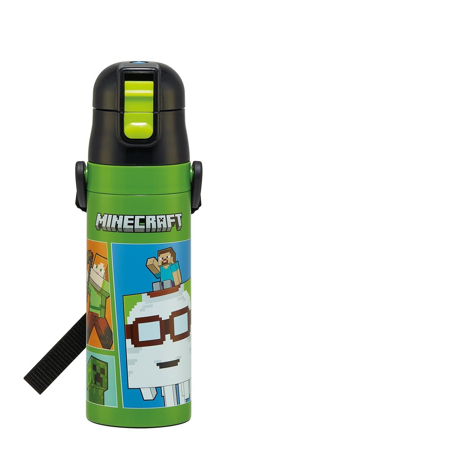 Skater Water Direct Minecraft 26 Stainless Sports Water Children s Bottle, 470ml, Drinking, Design, Boys , Insulated, Steel, Lightweight, Bottle,