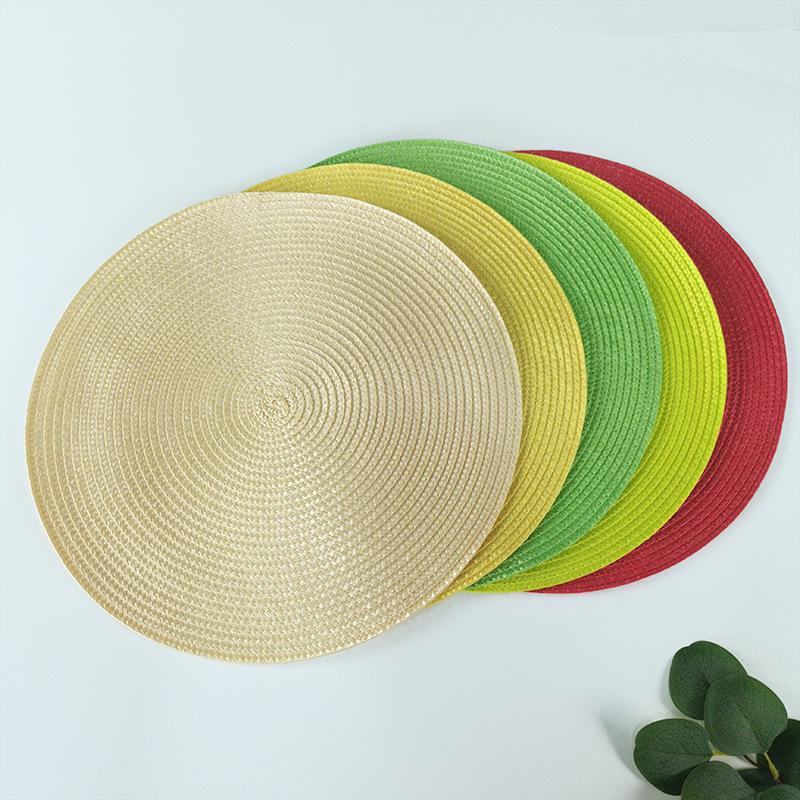 Hand-Woven Multi-Color Placemat: Insulated, Disposable, Decorative Coaster Mat