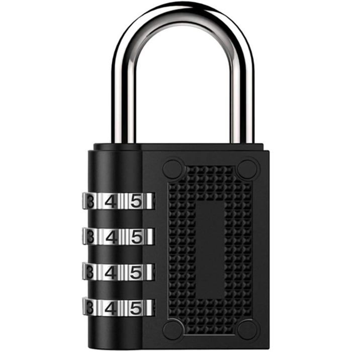 Cadenas - Étanche - 4 chiffres - Antirouille - Utilisation intérieure et extérieure