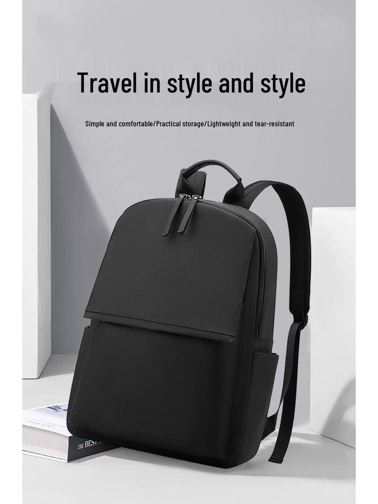 Men's Oxford Cloth Travel & Business Backpack - Lightweight, Large Capacity, Ideal for Commuting, Autumn & Winter Use