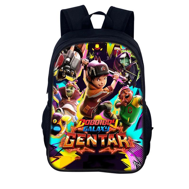 Elements Heroes Boboiboy Kids School Backpack With Durable Nylon Material For Elementary Students