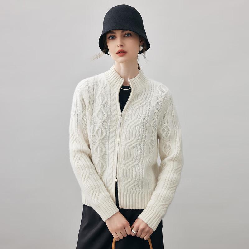 

Commond Boca Women s Cable Knit Thick Cashmere Cardigan XL