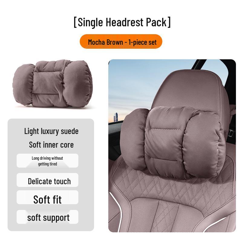 Winter Headrest & Lumbar Support Pillow for AITO M7/M9/M5 - Plush Lambswool Two-in-One Blanket