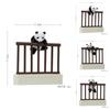 Cute Panda Escaping Over The Wall Mini Model For Gift Giving