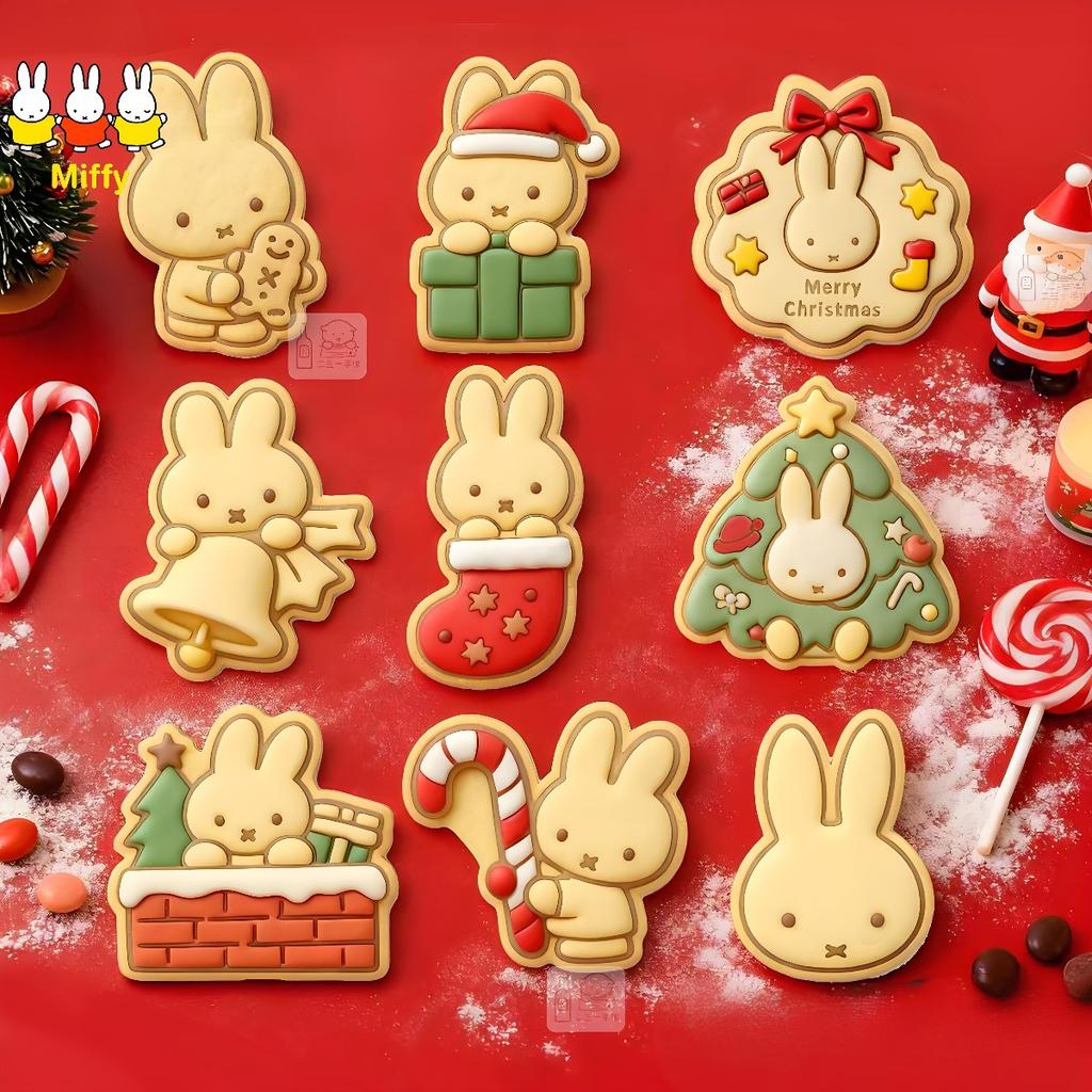 Kawaii Miffy Rabbit Mold Miffy Rabbit Butter Fondant Mold Cookie Christmas Press-Type Rabbit Mold