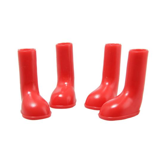 4Pcs Dog Puppy Shoes Waterproof Non Slip Stretchy Pet Protective Rain Boots