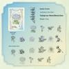 Momo Plants Sticker Pack - Unfinished Sketch Series for DIY Journal Decoration (6 Types)