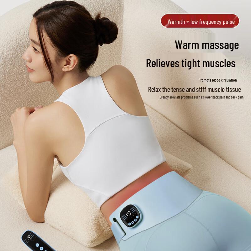 EMS Moxibustion Heating Waist Massager