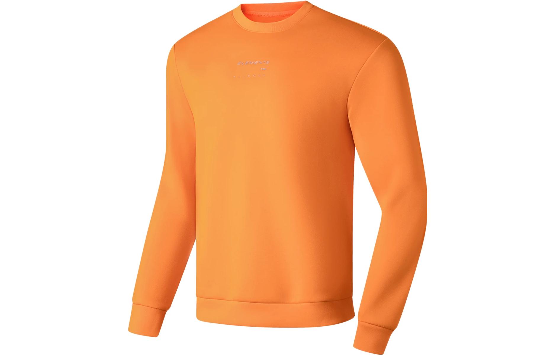 Li Ning Fitness Series Sweatshirt Men s Ice Orange AWDT035-4 XXL