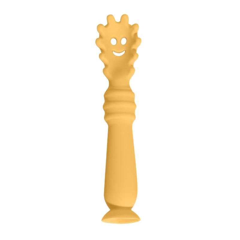 Infant Silicone Bent Spoon for Learning To Eat and Drink