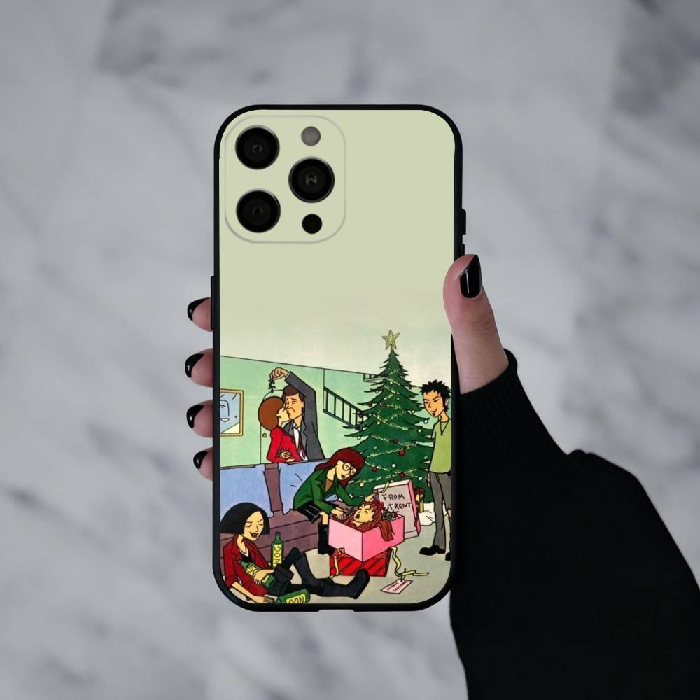Daria Cool Girl Fashion Phone Case For iPhone 17pro,16,15,14,13,12,11 Plus,Pro Max,XS,Soft Silicone Black Cover