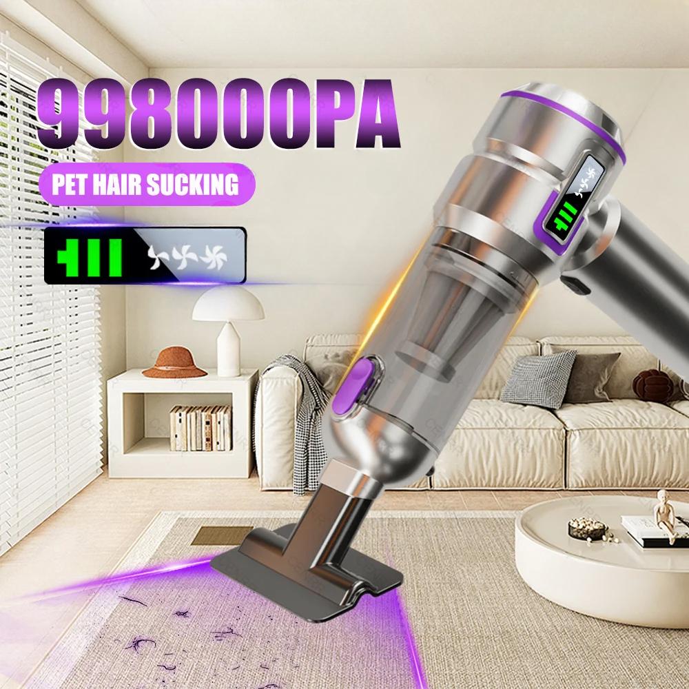 New 998000PA Car Vacuum Cleaner Rechargeable Cordless Portable Powerful Mini Car Vacuum Cleaner for Home Handheld Blower Car Cleaner
