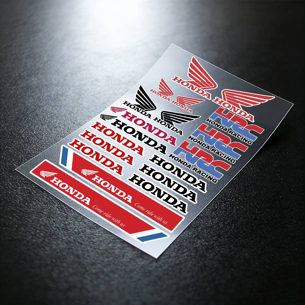 For HONDA Reflective Motorcycle Stickers, 3M Safety Warning At Night In the Dark Scooter Helmets