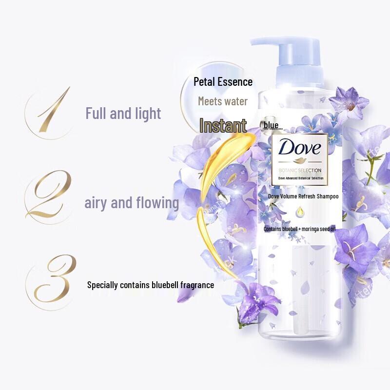 Dove Botanical Blue Campanula Volumizing Shampoo