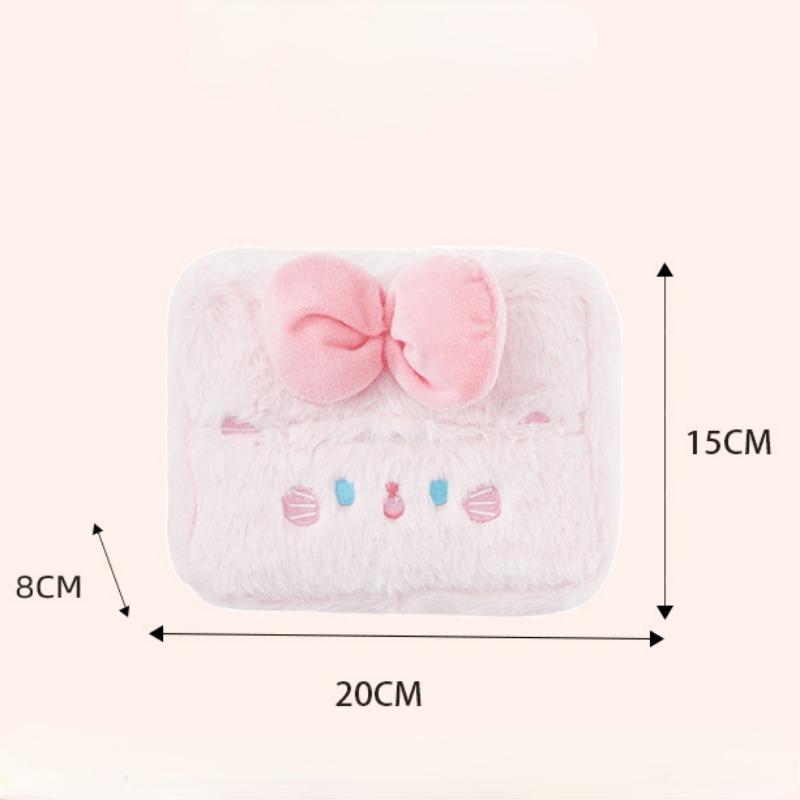 Car Tissue Box Premium Sense Cute Creative Bear Rabbit Hanging Armrest Drawer Box Sun Visor Car Inner Draw Paper Box Tissue Bag