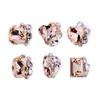 Light Coffee Merad Crystal Stack Diamond Finished Diamond Decoration Material Crooked Heart Peach Heart Rock Sugar Fertilizer Square Three-Dimensional