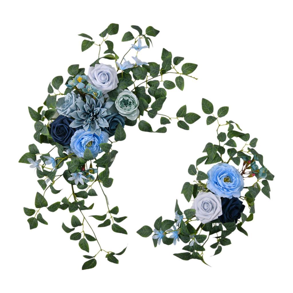 2Pcs Wedding Arch Flowers Beautiful Realistic Rustic Ornament Artificial Rose Flower for Window Home Ceremony Backdrop Party