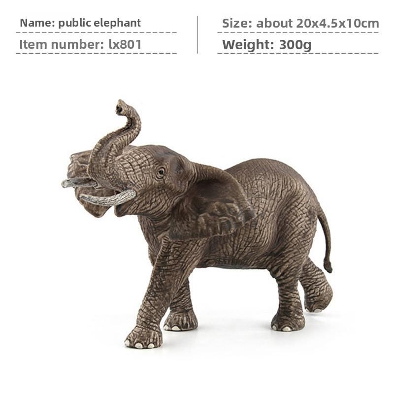 Realistic Zoo Animal Pvc Elephant Figures For Classroom Learning And Gift Giving