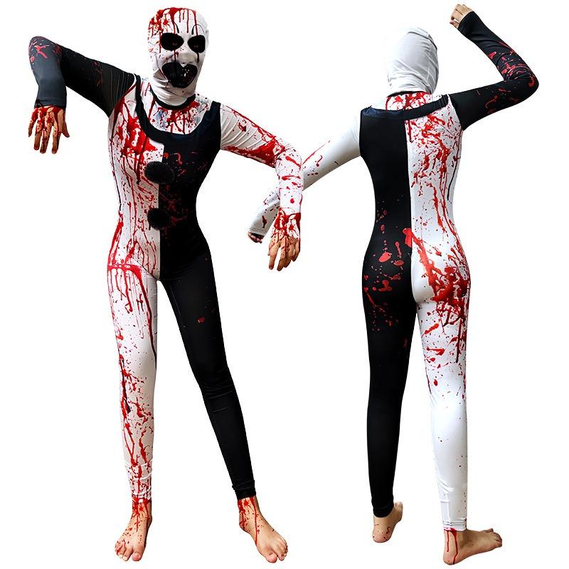 Nové šaty pro klauna s duší rozbitou, krví potřísněné pánské a dámské divadelní oblečení