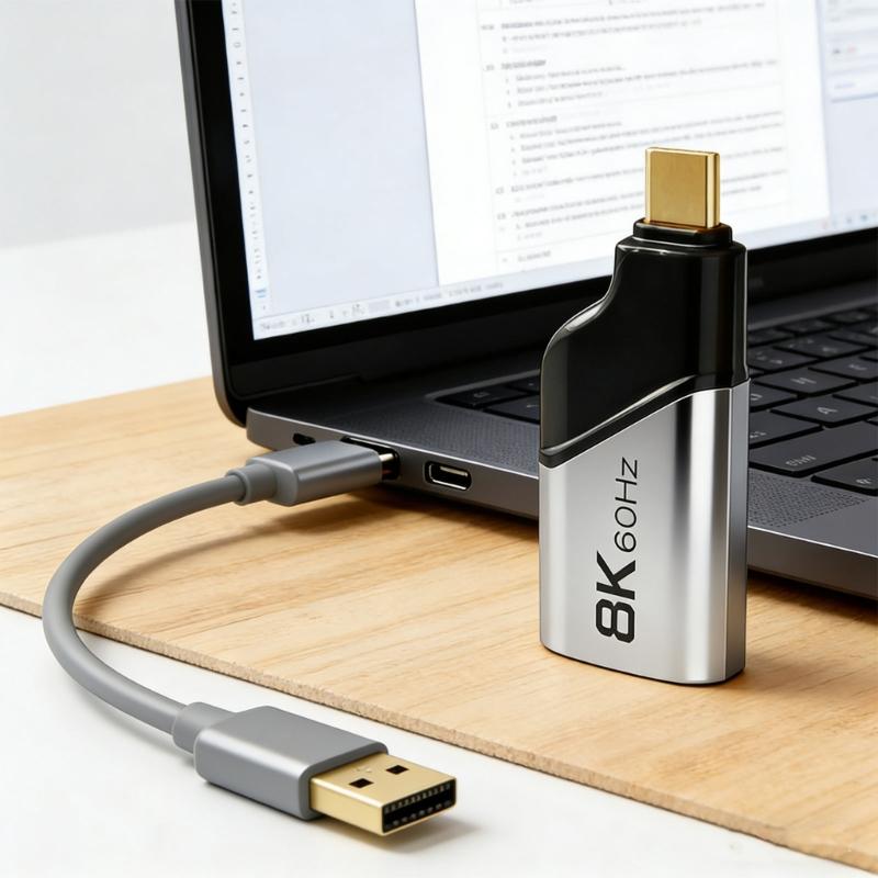 Universal USB Type C to HDTV Adapter for Smartphones Laptops Tablets with 8K60Hz 4K144Hz 2K/165HZ Resolution Support