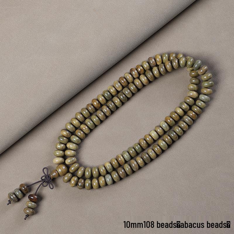 Argentina Green Sandalwood Men's and Women's Bracelet - 108 Beads, Prayer Beads of Yu Sandalwood & Rosewood.