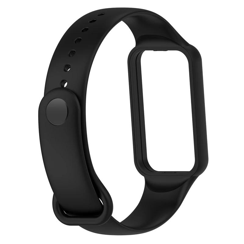 Strap For Huami Amazfit Band 7 Silicone Watchband Adjustable Bracelet Wristband for Redmi Smart Band 2 Replacement Accessories