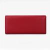 Classic Red Women Wallets PU Leather Trifold Ladies Purse Zipper Hasp Long Female Billfold Wedding Dinner Banquet Clutch Money Bag