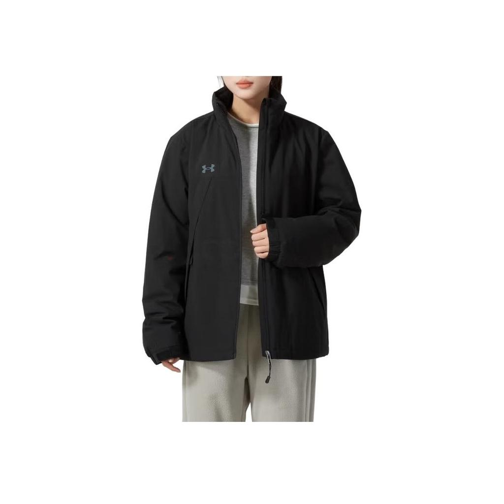 Under Armour Windproof Thick Outdoor Warm Cotton Jacket Unisex Jacket Black 24600901-001