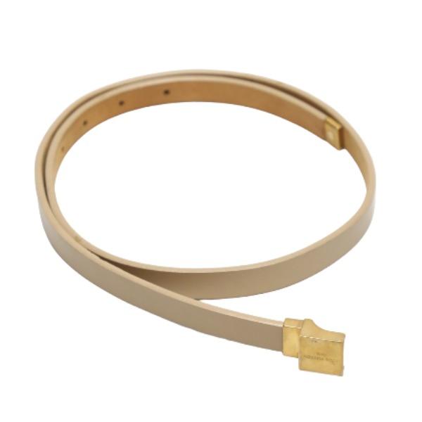 LOUIS VUITTON Saintur belt Leather beige Women LB0021 Used