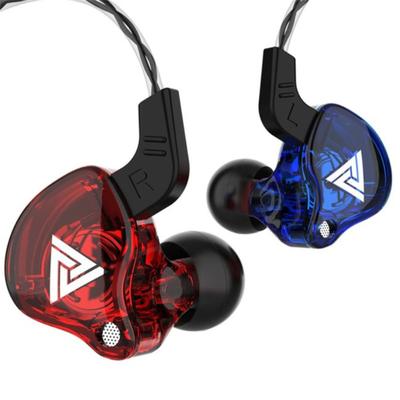 Qkz Ak6 Słuchawki Sportowe Hi-fi z Miedzianym Przetwornikiem 3,5 mm Douszne Do Biegania Z Mikrofonem