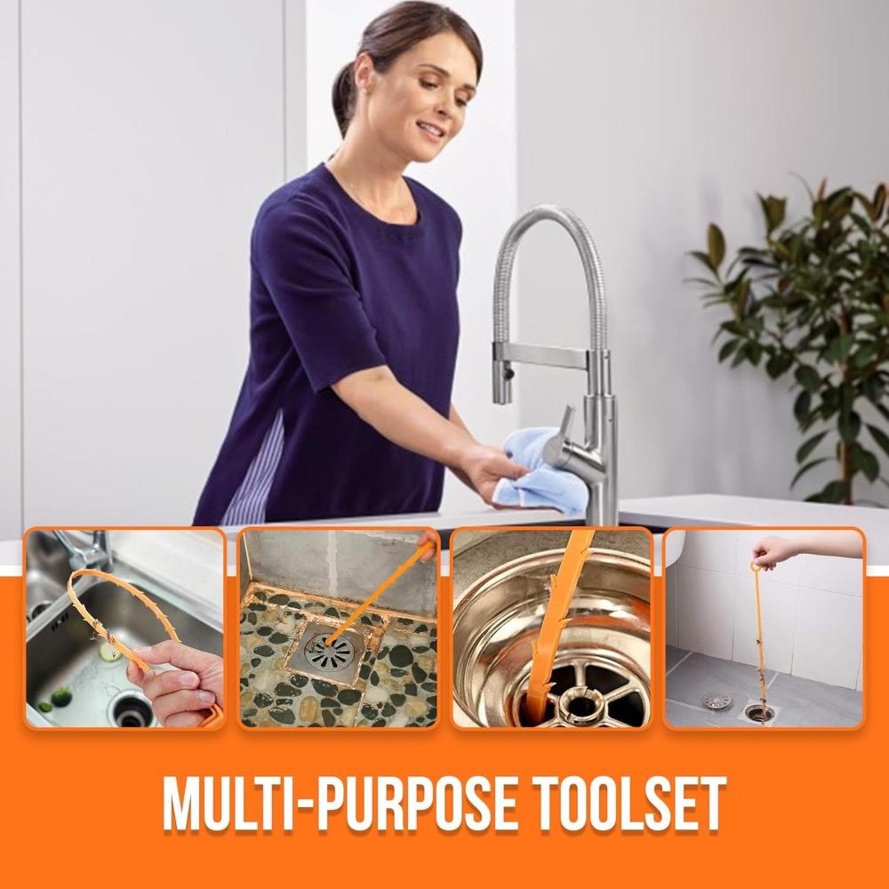 Creative sewer unclogging hook, hair hair floor drain unclogger, 50.5cm bathroom sink anti clogging cleaning hook