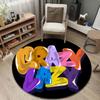 Classic Round Peacock Multicolor Rug Pad, Non-Slip Floor Mat for Family Room