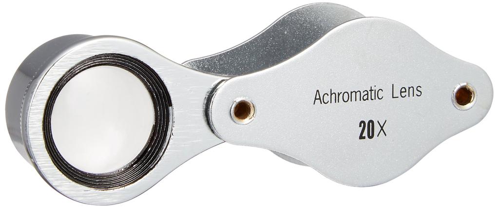 MIZAR (MIZAR TECH) High-Magnification Magnifier, 20x, Silver, RA-1520