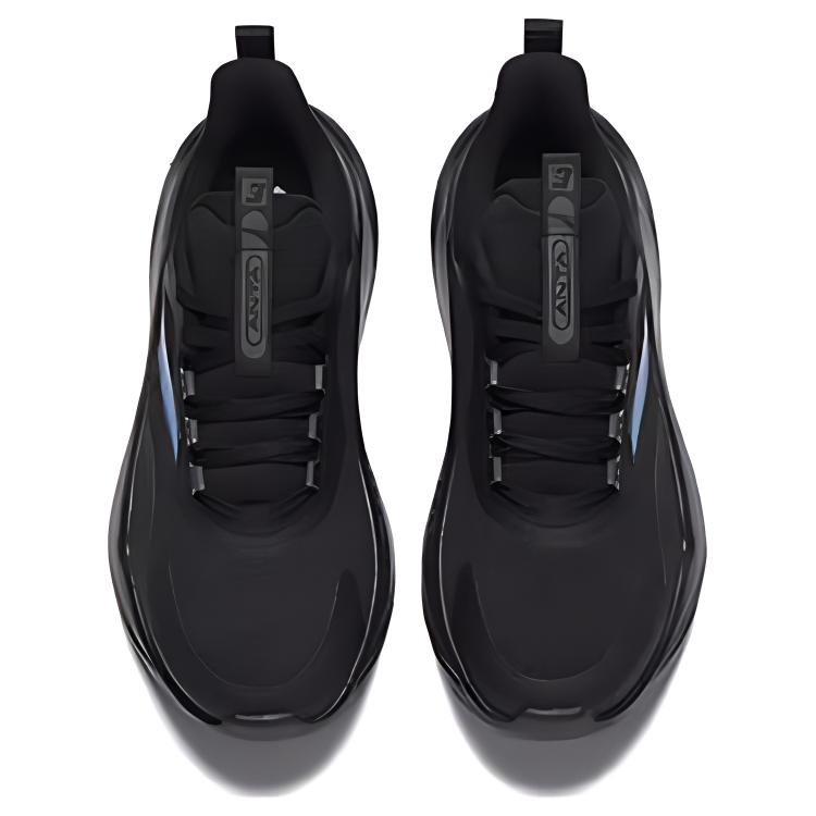 New Anta Cushioning Breathable Lightweight Rebound Low Top Running Shoes Men's Black 912427701Q-3