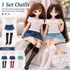 2 Styles Dolls Jeans Short Mini Skirt  for ob24 OB22 Dolls/for Azones YMY Doll/for Blyth Doll