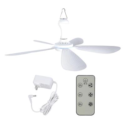 Ventilatore da soffitto telecomandato 27,5 pollici Timer regolabile 3 velocità AC100 220V 12V Interno Esterno