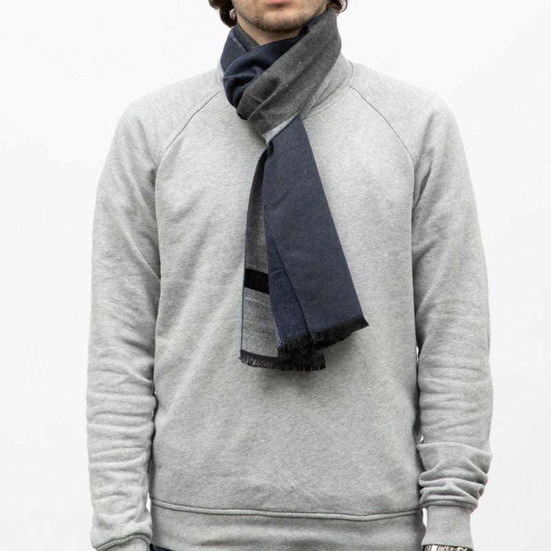 Echarpe à rayures 30x180cm Homme MANOUKIAN