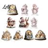 Double Sided Christmas Ornaments Winter Ornaments Double-sided Acrylic Snowman/Santa Claus/Reindeer/Cottage Table Party Centerpieces Decorations for