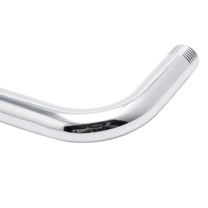 Shower Head Extension Arm Wall Mounted Stainless Steel Rainfall Extend Pipe Tube Shower Holder Base Bathroom Accessories