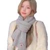 New Korean Style All-match Cute Cherry Scarf for Women In Autumn and Winter Student Couple Warm Embroidered Word Scarf All Match