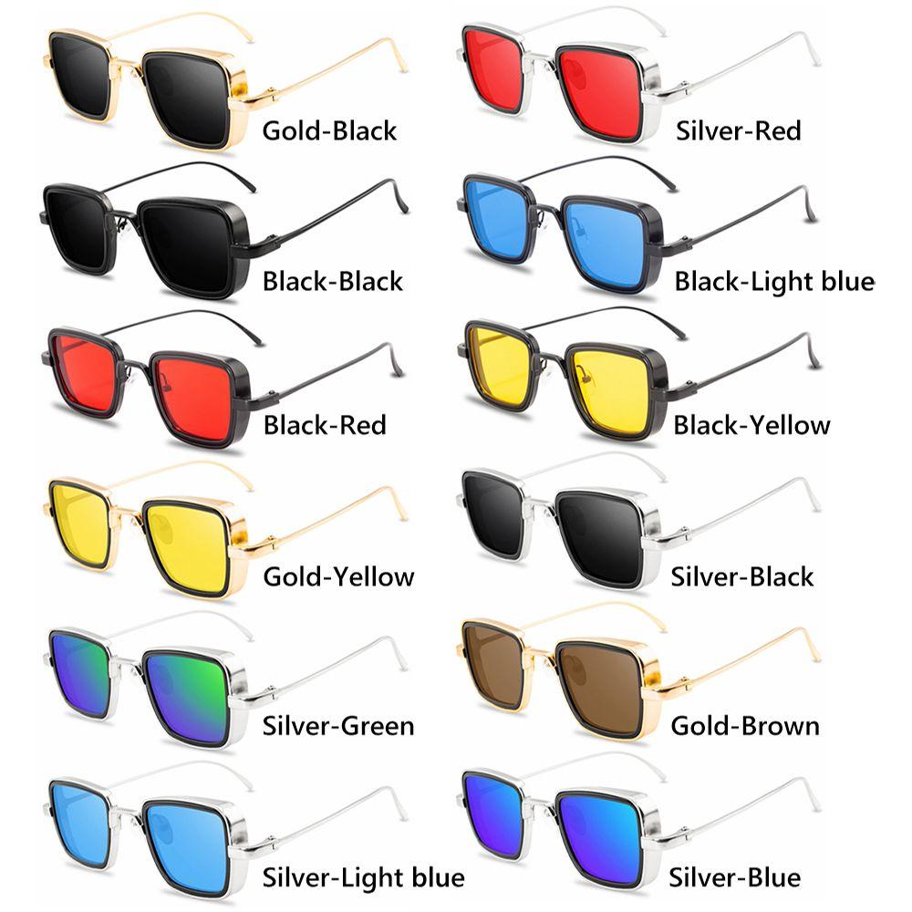 Stylish UV4 Eyewear Retro Shades Steampunk Sunglasses Square Sun Glasses for  Women