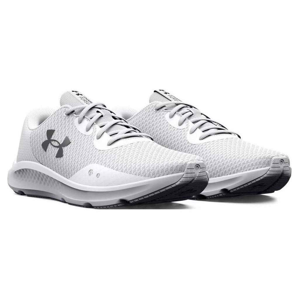 Under Armour Charged Pursuit 3 Running Shoes Black White Men 3024878-101