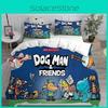 Bedding Man Dog Sets Cartoon Bed Cover Pillow Duvet Cover Bedroom Decoration