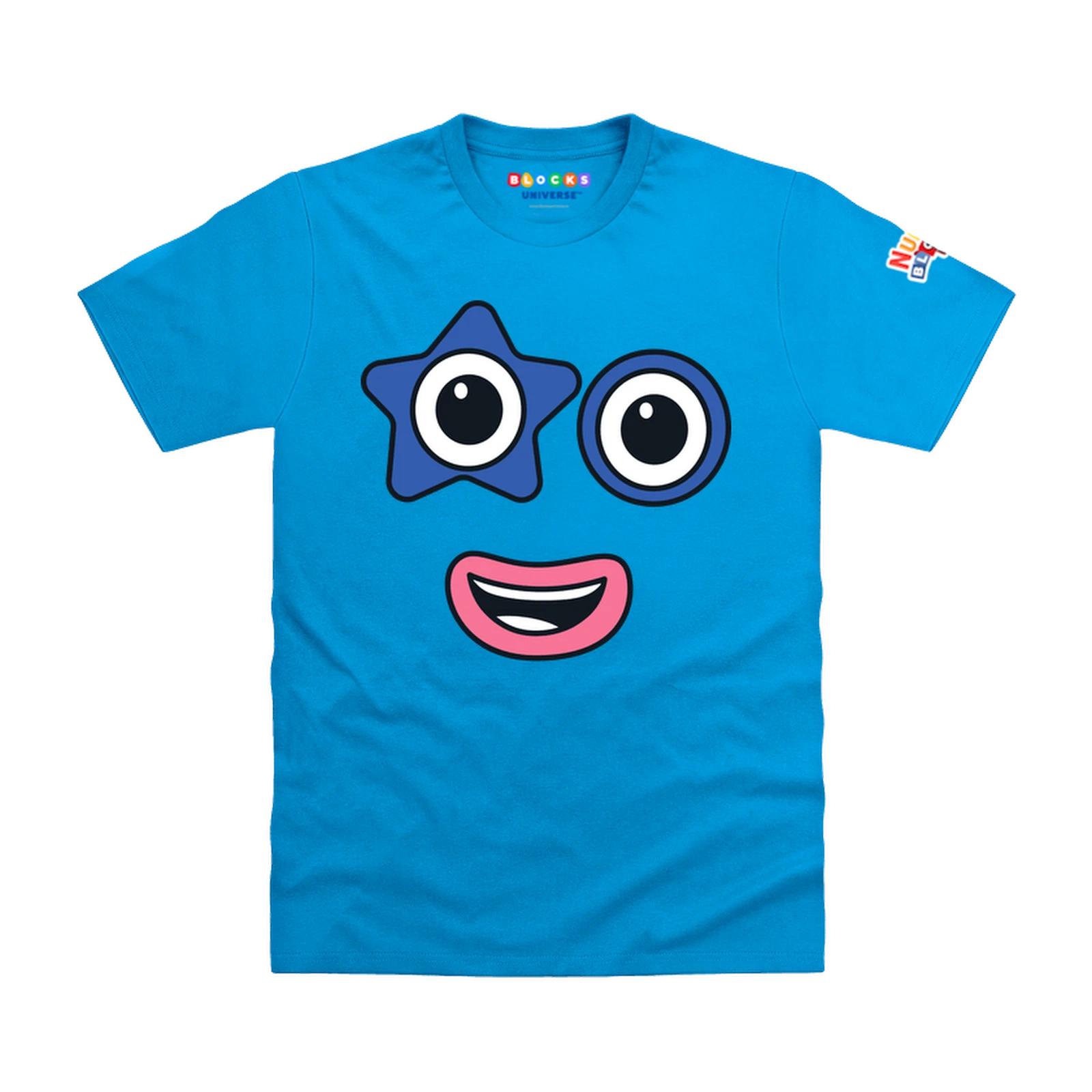 Officially Licensed Numberblocks - Numberblock Five s Face Kids T-Shirt 100