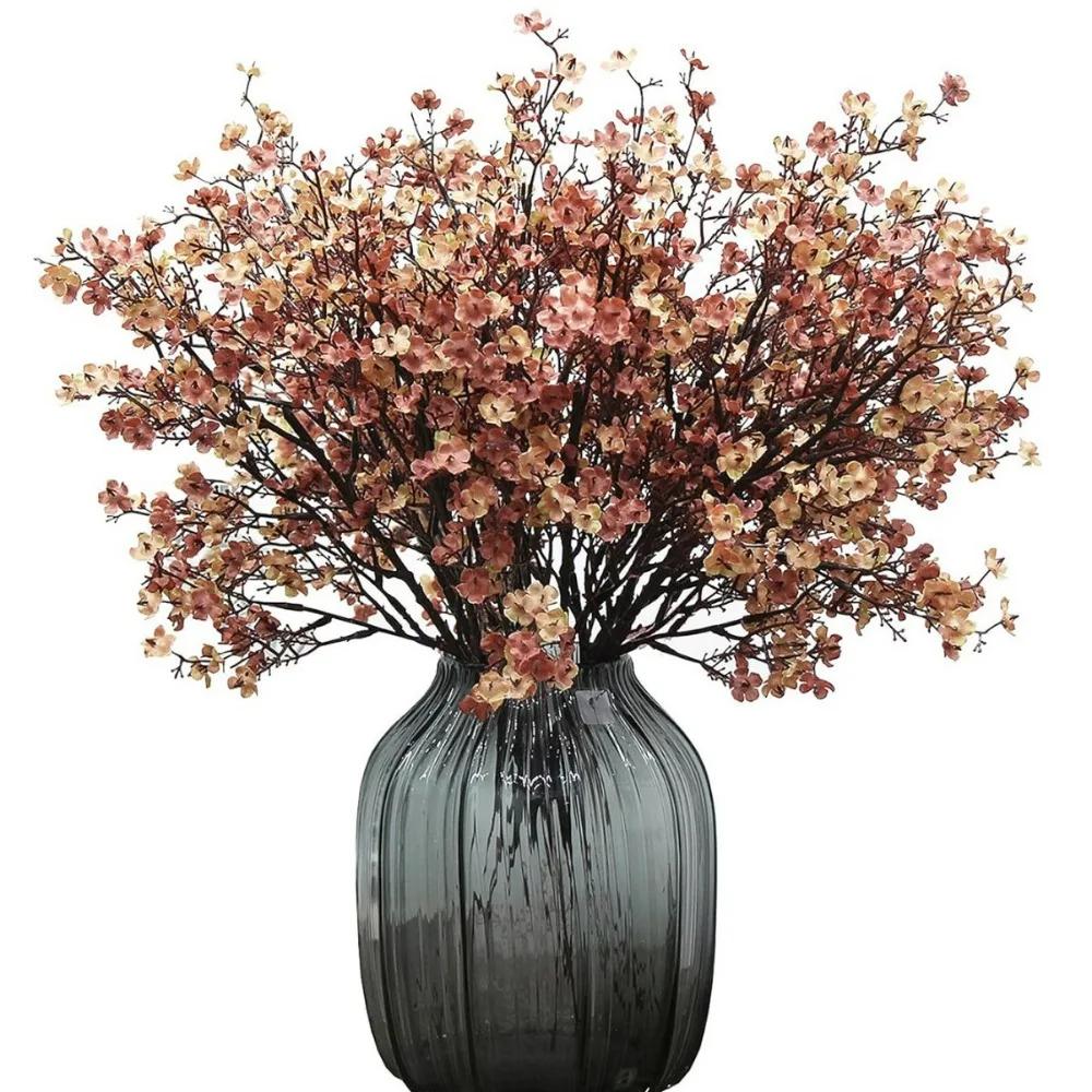 

50 см Дзен Имитация Ветки Цветущей Сакуры Украшение Дома Цветочная Композиция L розовый